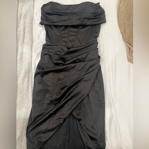 NWT Strapless Satin Dress